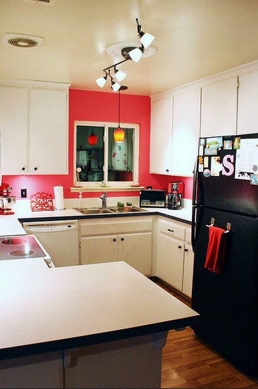 Hot Pink Backsplash