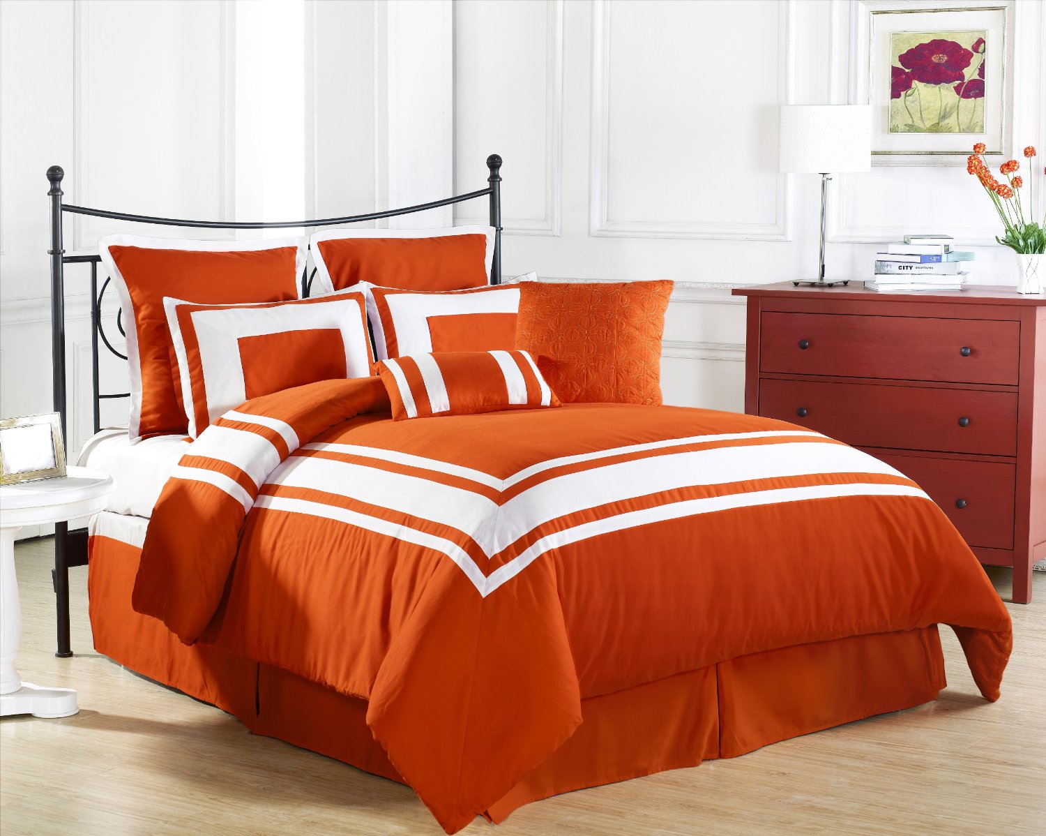 Orange Bedding
