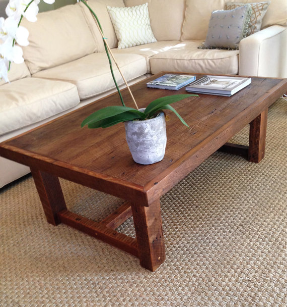 Rustic Reclaimed Wood Coffee Table